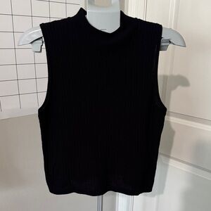 Marled Midnight Black Muscle Tee